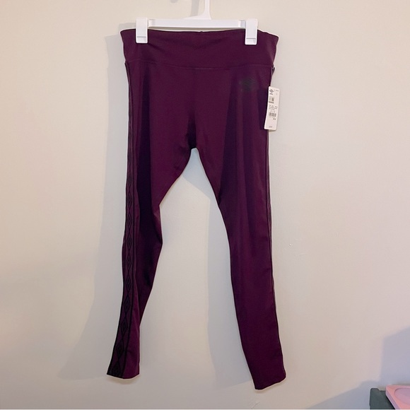 🔥 Umbro | Women's Full Length Purple Athletic Leggings/Tights Sz Large - Picture 1 of 5